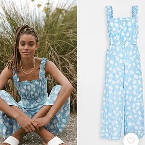 Faithfull the Brand Blue and White Jumpsuit 🩵🤍